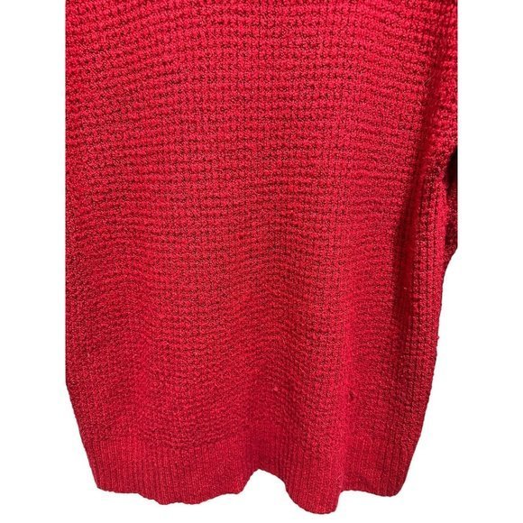 American Eagle Womens Sweater Round Neck Long Sleeve Red Size Size Medium - Picture 4 of 11